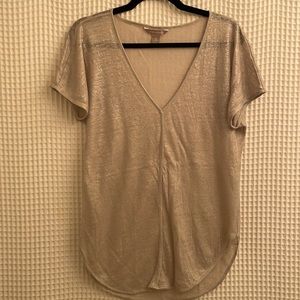 Metallic Banana Republic Top